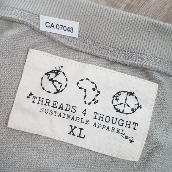 Threads 4 Thought Dove Grey Sweatshirt - Picture 3 of 3